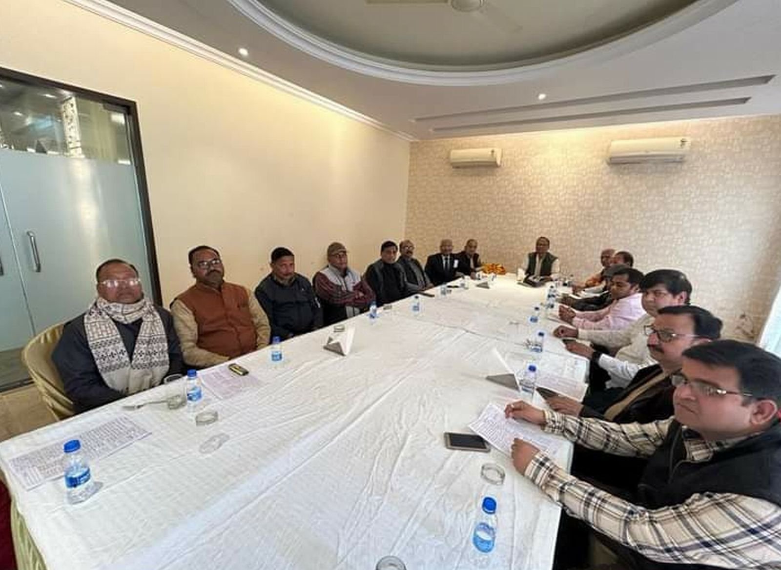 अशासकीय विद्यालय प्रबंधक महासभा के मुकेश अध्यक्ष व प्रशांत बने कोषाध्यक्ष