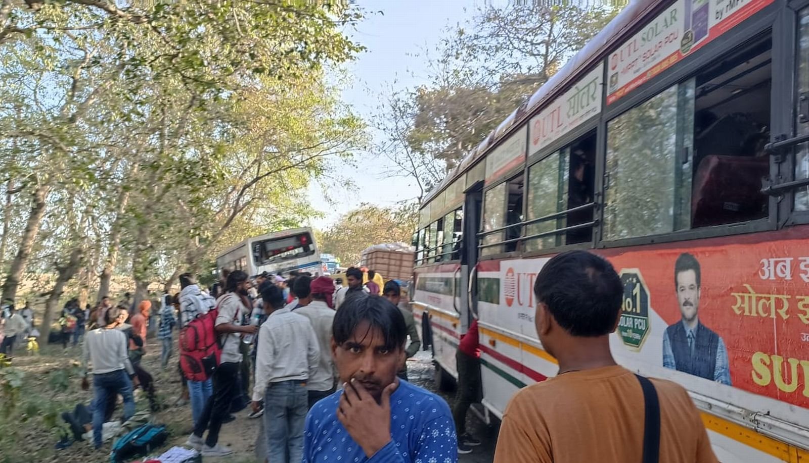 असरासी के नजदीक भिड़ गईं दो बसें, कई घायल