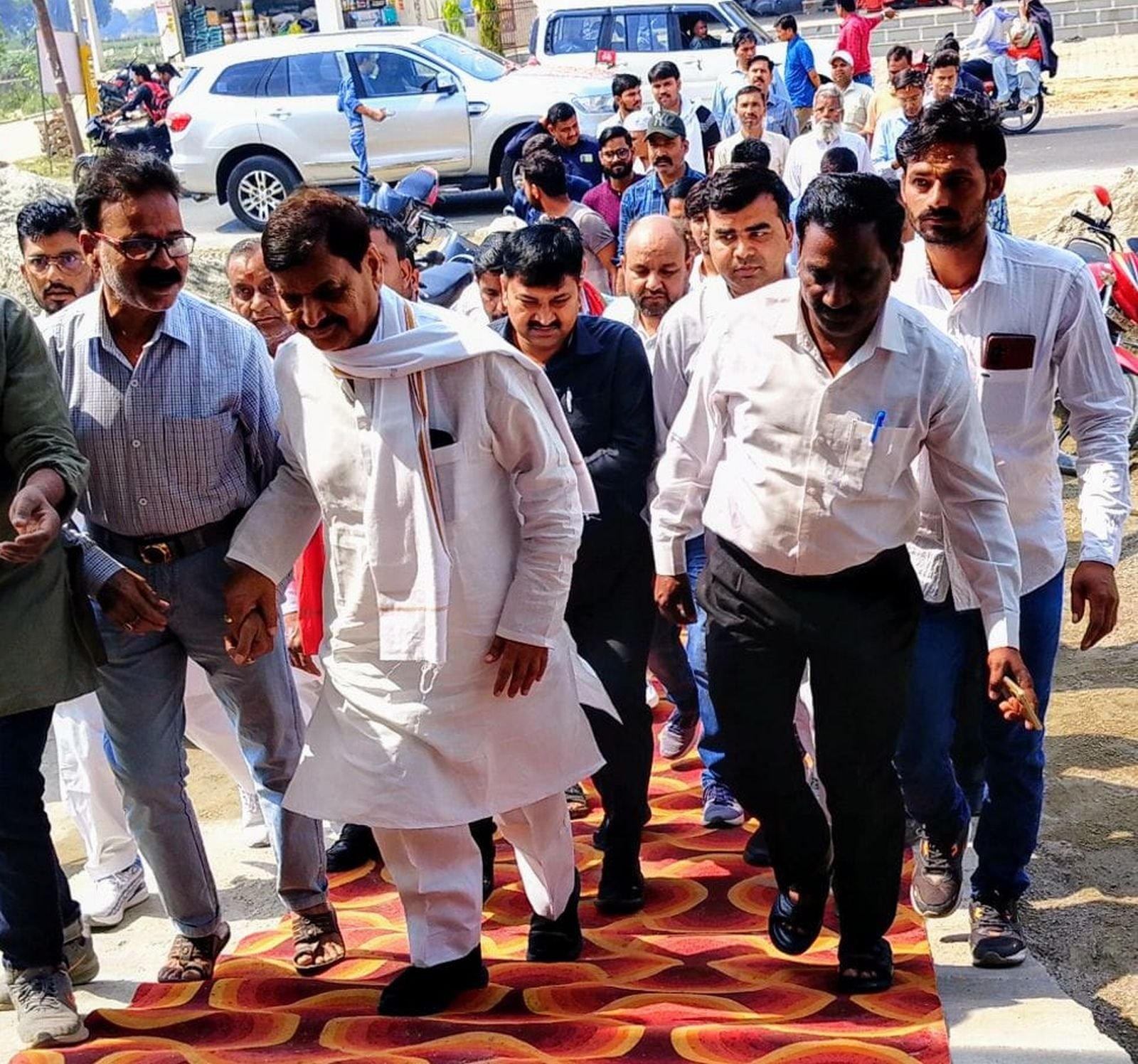 शिवपाल सिंह यादव का बिल्सी में हुआ स्वागत