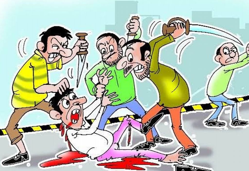 'नाली' के चक्कर में पहले गाली...फिर जमकर चली लाठियां