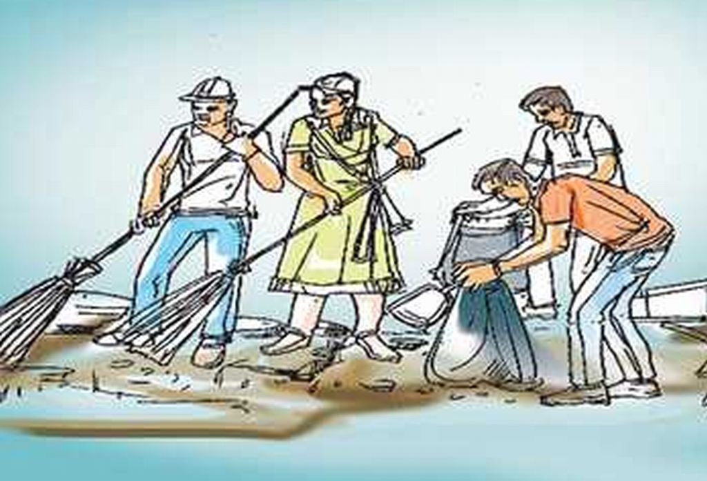 नाले की सफाई के लिए स्लैब हटाने को कहा तो सफाई कर्मचारियों से भिड़े ट्रांसपोर्टर