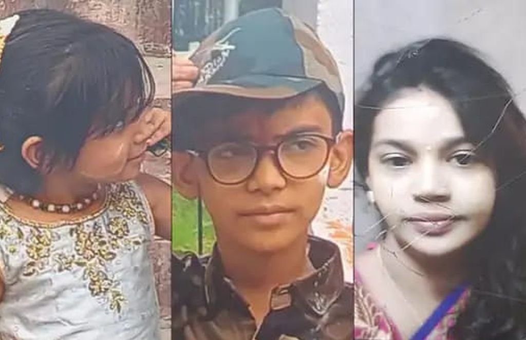 बाइक की सर्विस कराने गया पति, घर में पत्नी व दो बच्चे जिंदा जल गए