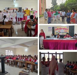 भाषण और क्विज में सदफ तथा पोस्टर प्रतियोगिता में मोहिनी ने बाजी मारी