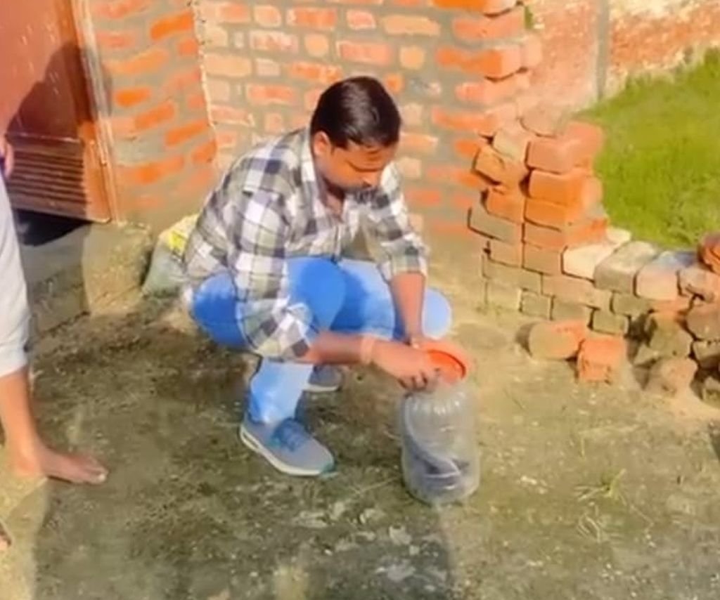 वीडियोः घर में निकले नाग को डिब्बे में बंद करने की कोशिश...फिर हुआ ऐसा