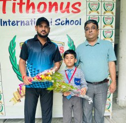 टिथोनस  स्कूल के छात्र ने ताइक्वांडो प्रतियोगिता में मेरठ में जीता कांस्य पदक