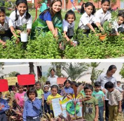 लॉर्ड कृष्णा और एचपी इंटरनेशनल स्कूल में धूमधाम से मनाया गया पृथ्वी दिवस