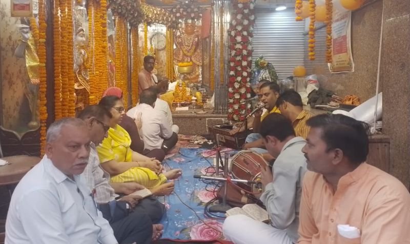 84 घंटा हनुमान मंदिर पर श्रद्धापूर्वक मनाया गया हनुमान बाबा का जन्मोत्सव