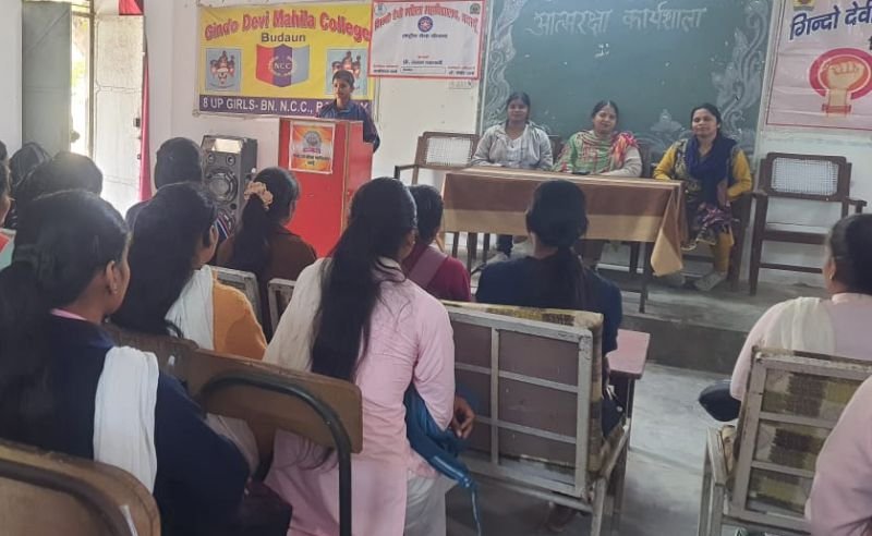 छात्राओं को बताए आत्मरक्षा के तरीके, गिंदोदेवी कॉलेज में हुई कार्यशाला