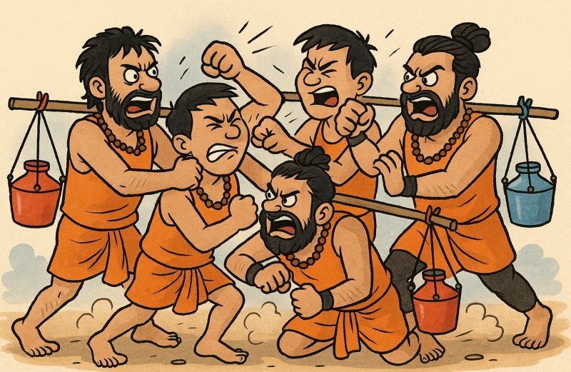 डीजे पर डांस किया फिर एक-दूसरे से भिड़ गए...जानिये, कहां हुई कांवड़ियों में जमकर मारपीट