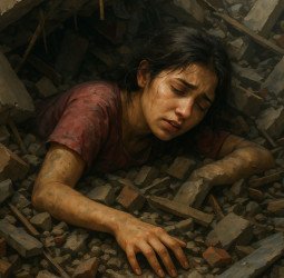 बारिश के बीच ढह गया मकान का लिंटर, चार लोग दबे, एक युवती की मौत