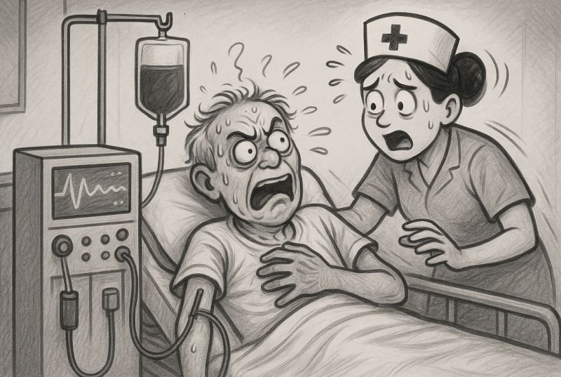 युवक की हो रही थी डायलिसिस, बीच में बिजली गुल होने से मशीन में रह गया आधा खून, मौत