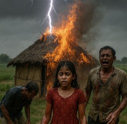 मेंथा की कटाई कर रहे थे किसान...अचानक गड़गड़ाहट के साथ गिरी बिजली, एक युवती की मौत