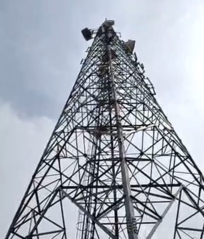 भाजपा नेताओं पर फिर लगा जमीन कब्जाने का आरोप...परेशान पूर्व सभासद टावर पर चढ़ा