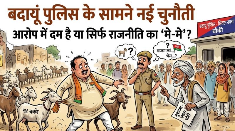 बदायूं में भाजपा का ये नेता 'बकरा चोर'...? सच या राजनीति की 'मे-मे', जांच कर रही पुलिस