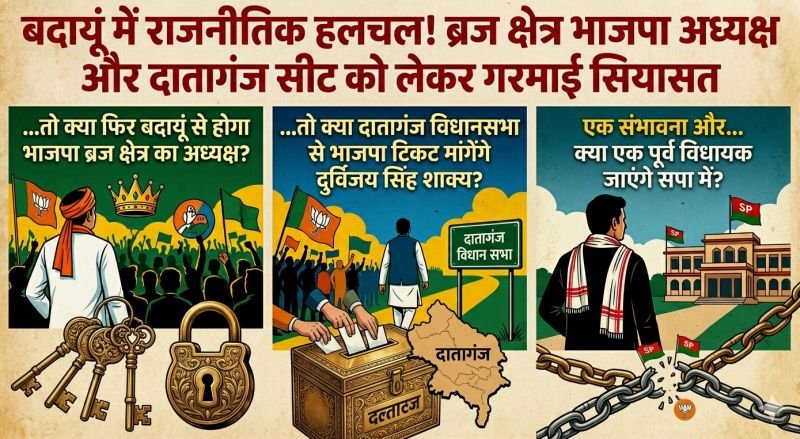 ... तो क्या फिर बदायूं से होगा भाजपा ब्रज क्षेत्र का अध्यक्ष, पश्चिम बंगाल जीत का इनाम मिल सकता है इस नेता को?